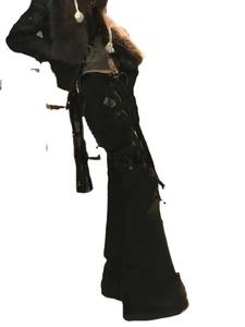 กางเกงยีนส์ขาสั้นแฟชั่นสำหรับผู้หญิง, กางเกงยีนส์ทรงสลิมกางเกงคาร์โก้แนวฮิปฮอป2025-26สวยงาม - Product Image 3