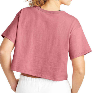 Latest Design Solid Blank Plain <b>Crop</b> <b>Top</b> Custom Women T Shirts / New Fashionable Ladies <b>Crop</b> <b>Top</b> Women's T Shirts - Product Image 5