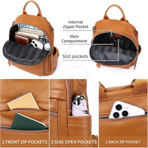 Mochilas de Cuero Ligeras Hechas a Medida, Mochilas de Cuero en Oferta, Hechas en Pakistán - Product Image 4