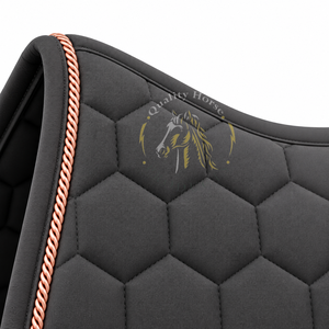<b>Horse</b> dressage saddle pad crafted with soft materials moisture control properties and secure fitting for comfortable equestrian - Product Image 6