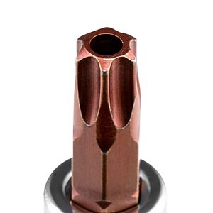 Set di chiavi a bussola Torx da 34 pezzi, a stella solida e antimanomissione, in acciaio legato S2 CR-V, attacco da 1/4, 3/8, 1/2 pollici per Dri - Product Image 3