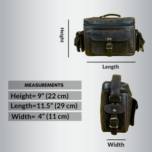 Madosh Brown <b>Leather</b> DSLR Camera Shoulder <b>Bag</b> — Durable <b>Messenger</b> Crossbody for Photographers - Product Image 5