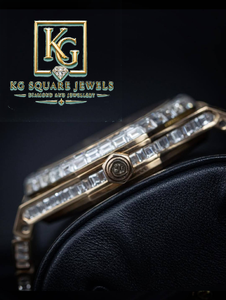 Reloj de Diamantes de Lujo KG Square Jewels con Piedras de Corte Baguette - Product Image 2