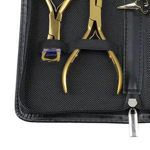 Kit d'outils pour extensions capillaires en métal, professionnel, pour l'installation et le retrait, pour application de micro-anneaux, vente en gros, haute qualité - Product Image 4