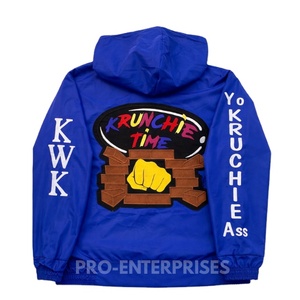 เสื้อแจ็คเก็ตกันลมผู้ชายคุณภาพดีเยี่ยม ปักลายฮู้ดดี้ ผ้าฝ้าย 100% พิมพ์ลายดิจิตอล กันยับ ระบายอากาศได้ดี น้ำหนัก 350 กรัม - Product Image 6