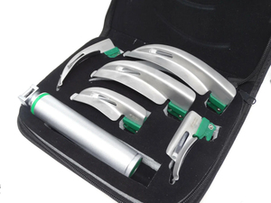 Laryngoscope manuel conventionnel à LED pour anesthésie, avec 9 lames (1 manche, 4 lames Macintosh, 5 lames Miller) - Product Image 6
