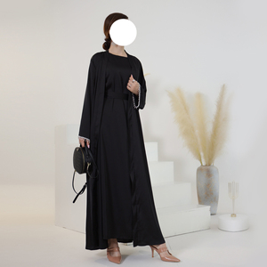 Abaya Elegante y Lujosa de Dos Piezas, Modelo Nuevo, Calidad Premium OEM, Venta al Por Mayor, para Mujeres Musulmanas, Dubai - Product Image 5