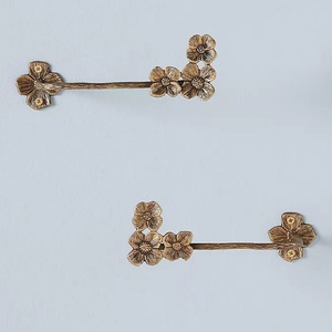 Attache de rideau papillons, attache de rideau en métal, attache de rideau de luxe, support de rideau de fenêtre, pour maison et hôtel, en laiton et aluminium - Product Image 3