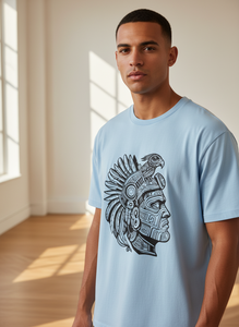 Custom Heat-Transfer Printed Men's O-Neck Short Sleeve Regular Fit Casual Jersey T-Shirt 60% Cotton 40% Polyester Anti-Odor - Product Image 5