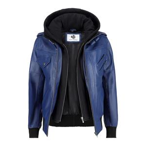 Premium <b>Women</b> Leather <b>Jacket</b> with Stand Collar Durable Genuine Leather and Wholesale MOQ Available - Product Image 5