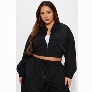 <b>Women</b> Custom Color Hooded <b>Windbreaker</b> Full Length Drawstring Pants Loose Fit Streetwear Style Solid Color Breathable Spring Wear - Product Image 2