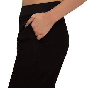 Leggings de yoga noirs respirants taille haute coupe décontractée, très extensibles, coupe moderne avec poches latérales, design confortable – Vente en gros - Product Image 4