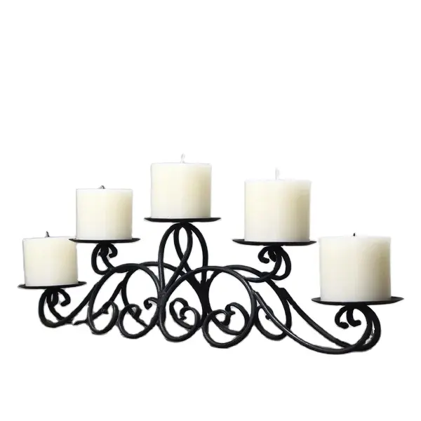 Metal Candle Stick Stand Elegant For Home Hotel Table Top Lighting Decor Usage Cnadle Holder In Wholesale Cheap Price