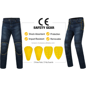Nouveaux pantalons de moto pour hommes, jeans de moto, équipement de protection, pantalons de moto noirs, jeans de motocross bleus - Product Image 2