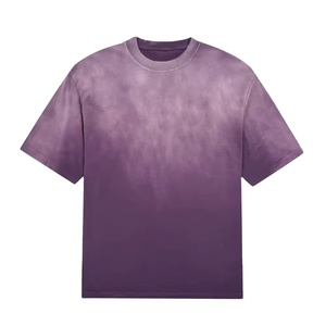 Hip Hop Heavyweight 100% camisetas de algodón de secado rápido suelto en blanco de gran tamaño lavado ácido camiseta personalizada hombres transpirable - Product Image 2