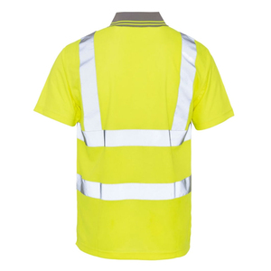Camiseta de Seguridad de Alta Visibilidad, Tejido Sólido, Manga Corta, Transpirable, para Hombre, Ropa de Trabajo, Reflectante, Poliéster/Algodón de Alta Calidad - Product Image 2