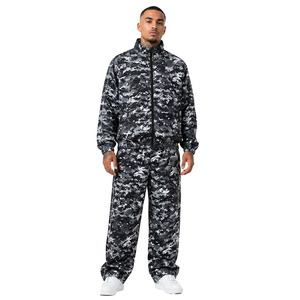 Trendy Custom Digital <b>Camo</b> Nylon Windbreaker Tracksuits Premium Lightweight Training Set OEM Streetwear Waterproof <b>Men's</b> <b>Jacket</b> - Product Image 1