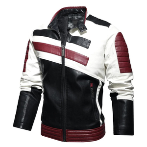 Veste en cuir de moto pour homme personnalisable, vêtements de sport, surpiqûres apparentes, matière en cuir respirante, vestes de moto les plus vendues - Product Image 4