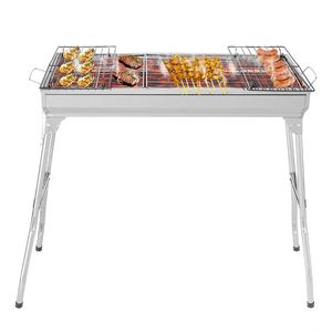 Grande all'aperto acciaio inossidabile pieghevole carbone Barbecue portatile fornello per campeggio picnic giardino giardino Patio facile - Product Image 1