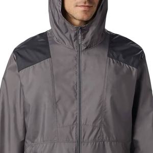 Wholesale <b>Men's</b> Lightweight Hooded Windbreaker Jacket Outdoor Waterproof Sportswear Casual Zipper Thin <b>Coat</b> Streetwear Fashion - Product Image 5