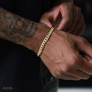 Bracelet chaîne cubaine Moissanite pour homme en argent 925, passe le test du diamant, entièrement serti de pierres - Product Image 5