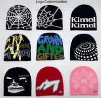 Bonnets d'hiver classiques, broderie personnalisée du logo, bonnets courts en tricot