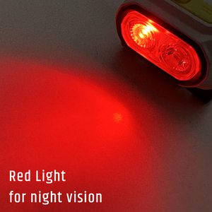 ไฟฉายคาดศีรษะ LED สองสีแบบชาร์จ USB-C รุ่นใหม่ ปี 2026 ความสว่าง 600LM พร้อมไฟสีแดง กันน้ำระดับ IP65 90 °   ลำแสงปรับได้สำหรับการตั้งแคมป์และการเดินทาง - Product Image 4