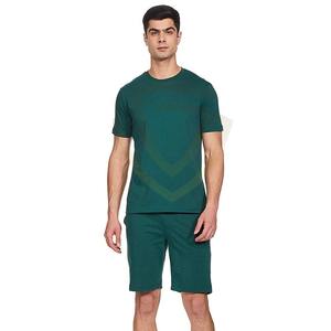 Conjunto de Pantalones Cortos de Dos Piezas de Secado Rápido para Hombre, Verano, Algodón, OEM, Fábrica, Ropa Urbana, Camiseta y Pantalones Cortos - Product Image 1