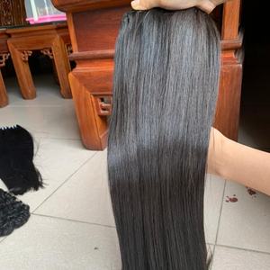 VENTE Cheveux vierges vietnamiens haut de gamme non-Remy pour machine à double trame, mèches lisses naturelles, vente en gros, possibilité de décoloration 613 60 - Product Image 3