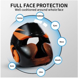 Protector de Cabeza de Boxeo Duradero para Entusiastas, Equipo de Protección, Protectores de Cabeza de Boxeo de Cuero Premium, Ajustables - Product Image 2