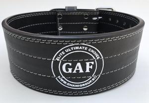 Cinturón de Levantamiento de Pesas GAF de Cuero Vacuno Transpirable con Hebilla para Entrenamiento Físico, Sentadillas, Fuerza y Powerlifting para Hombres y Mujeres - Product Image 3