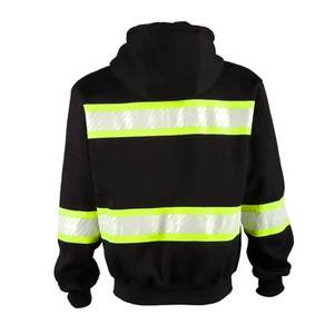Sweat-shirt à capuche de travail en polyester réfléchissant léger haute visibilité Classe 2, personnalisable en gros à prix abordable - Product Image 2