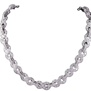 สร้อยข้อมือแบบ Cuban Infinity ชุบโรเดียม เงินแท้ 925 สไตล์ฮิปฮอป ประดับเพชรโมอิสซาไนต์ ขนาดใหญ่ ของขวัญสำหรับเธอ - Product Image 1