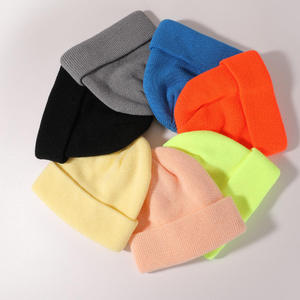 Unisex Rib Knit Beanie Hat Warm Soft <b>Winter</b> <b>Cap</b> Stretch Fit Casual Streetwear Daily Headwear - Product Image 5