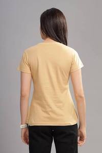 T-shirt de yoga et de sport pour femme, col rond, manches courtes, 100 % coton tricoté, été, entretien facile, évacuation de l'humidité, résistant à la décoloration, mode moderne - Product Image 2