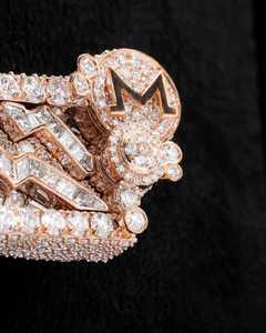 Colgante Personalizado de Plata 925 con Moissanita para Hombre, Diseño de Letra con Incrustaciones de Lujo, Joyería Estilo Hip Hop, Cadena de Eslabones Cubanos - Product Image 3