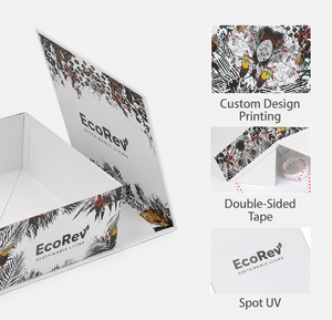 Custom New Design Folding Paper Boxes Gold Foil Logo Spot UV Luxury Packing Cardboard Magnetic Flip Rigid Gift Box Recyclable - Product Image 5
