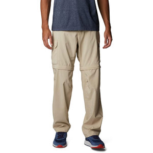 Pantalones de mezcla de algodón suave con cremallera convertible, de calidad duradera, ligeros, transpirables, de corte relajado, estilo moderno y urbano. - Product Image 1