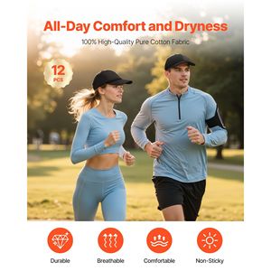 Alla rinfusa 12 pz cappellini da Baseball semplici con tessuto di cotone traspirante prodotto di alta qualità - Product Image 2
