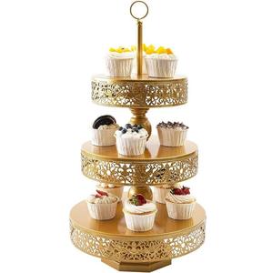 Support à gâteaux rond élégant pour mariage, support à cupcakes écologique fait main au design attrayant - Prix de gros - Product Image 5