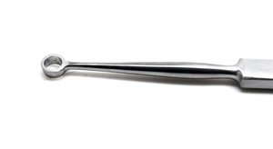 เครื่องมือขูดหูแบบมืออาชีพ ฟ็อกซ์ เดอร์มอล คิวเร็ตต์ ขนาด 6 มม. แบบหูโค้งตรง ปลายแหลม สำหรับตรวจหู แบบวงแหวน - Product Image 2