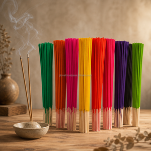ธูปหอมคุณภาพสูง ขนาด 8 นิ้ว 9 นิ้ว สีสันสวยงาม กลิ่นเมล็ดยี่หร่า พรีเมียมเกรดส่งออก ผลิตในอินเดีย - Product Image 3