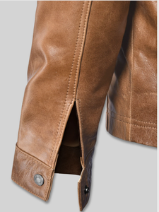 Chaqueta de Cuero para Hombre, a la Moda, Resistente al Viento, Chaqueta de Cuero para Hombre y Mujer, Estilos Personalizados, Chaqueta de Cuero Charlotte Burnt Multiple 2006 - Product Image 4