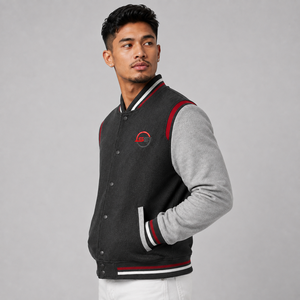 Veste de baseball pour homme, veste varsity, broderie personnalisée, mélange de laine, boutons pression, streetwear décontracté, veste d'hiver - Product Image 3