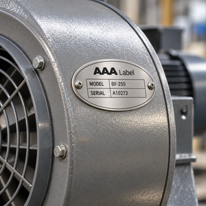 Placa de Identificación de Metal Personalizada para Equipos Eléctricos con Voltaje, Número de Serie, OEM - Product Image 4