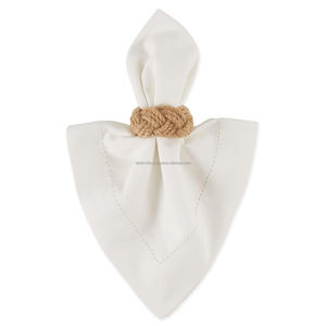 Servilletero de yute bohemio sostenible con diferentes diseños para la decoración de la boda y la cocina del hogar - Product Image 5