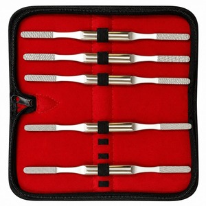 Ensemble de 5 limeurs chirurgicales de qualité supérieure pour os, râpes nasales, instruments ORL pour rhinoplastie, en acier inoxydable, certifiés CE ISO par Tegra - Product Image 1