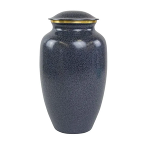 Urne funéraire en métal pour cendres humaines, style européen classique, récipient commémoratif de 10 pouces - Product Image 1