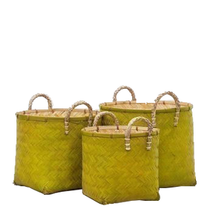 Cestas de Almacenamiento de Bambú Vietnamitas a Precio Económico, Cesta de Lavandería Tejida de Alta Calidad y Sostenible para el Hogar, Dormitorio, Organizador de Ropa - Product Image 4