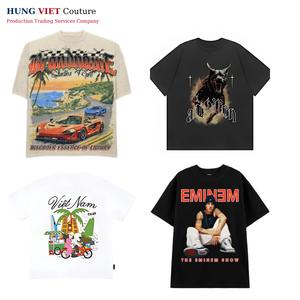 เสื้อยืดฮาโลวีนแนวอินเทรนด์ DTG สำหรับแฟชั่นฤดูใบไม้ร่วงทรงโอเวอร์ไซส์ทำจากผ้าฝ้าย100เปอร์เซ็นต์ - Product Image 5